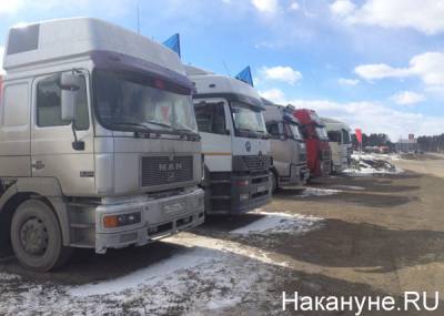 На трассе М-5 в Челябинской области продлено ограничение движения для большегрузов из-за снегопада