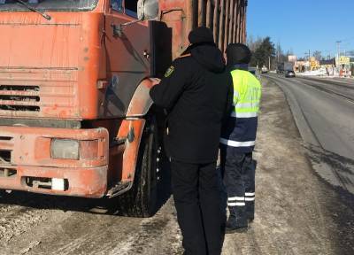 Фото: эконадзор проверил более 20 мусоровозов во Всеволожском районе