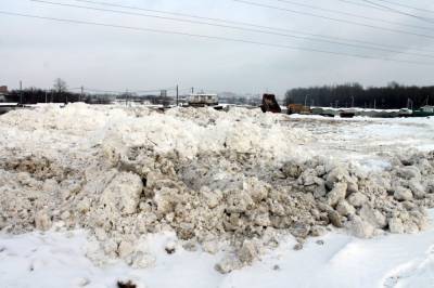В Иркутске администрация готовит обращение в Росприроднадзор по факту складирования снега на полигоне ГЭС