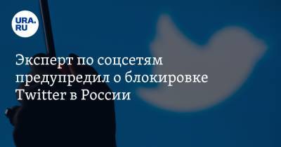 Владимир Зыков - Эксперт по соцсетям предупредил о блокировке Twitter в России - ura.news