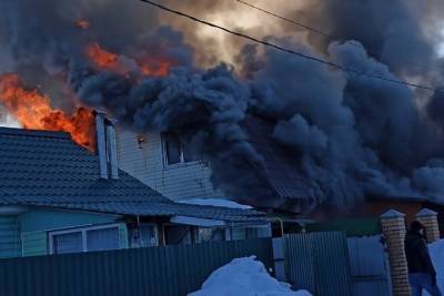 В Рязанской области произошел пожар в жилом доме
