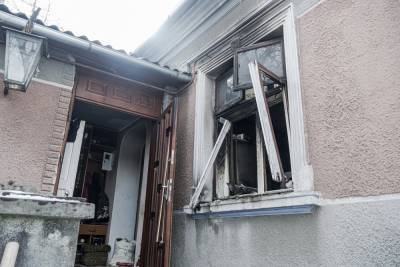 В Тернополе взорвался и горел дом, есть пострадавшие