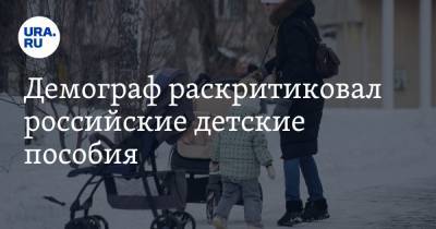 Демограф раскритиковал российские детские пособия