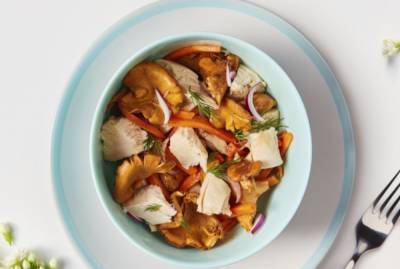 Салат с грибами и курицей: простой рецепт
