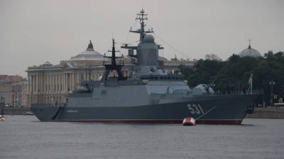 Корвет "Сообразительный" ВМФ РФ успешно отразил нападение условного противника
