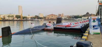 ВМС Индии ввели в строй подводную лодку INS Karanj типа Scorpene (ФОТО)