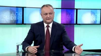 Додон заявил, что может вернуться на пост премьера Молдавии