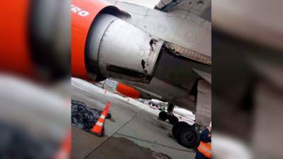 В Колумбии грузовой Airbus потерял часть двигателя