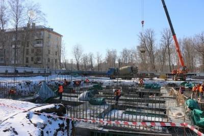 В Новомосковске строительство детского сада на улице Присягина идет с отставанием