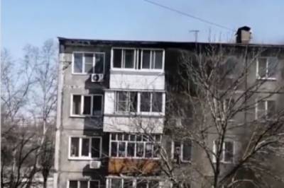 В хабаровской жилой пятиэтажке произошёл пожар