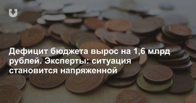 Дефицит бюджета вырос на 1,6 млрд рублей. Эксперты: ситуация становится напряженной