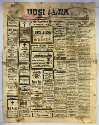 Реставраторы Выборгского замка обнаружили финскую газету 1924 года