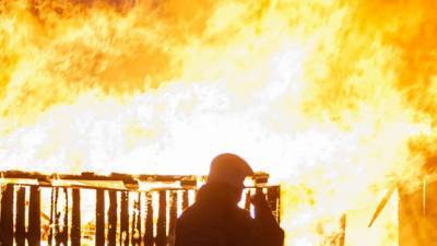 Ужасающие кадры пожара в ТЦ "Скала" опубликовали в Сети