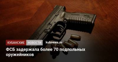 ФСБ задержала более 70 подпольных оружейников