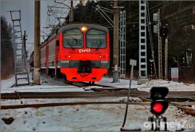 Поезд протаранил автомобиль, застрявший на ж/д переезде в Ленинградской области