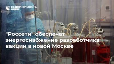 "Россети" обеспечат энергоснабжение разработчика вакцин в новой Москве