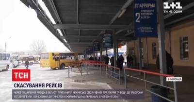 В Житомирской области из-за стремительного распространения коронавируса отменили все пригородные рейсы