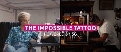 В рамках продвижения технологии 5G сделали первую дистанционную татуировку