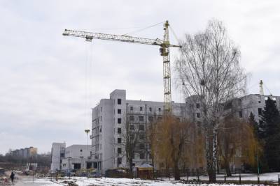 Строительство онкодиспансера в Гродно: выполнено почти 40% работ