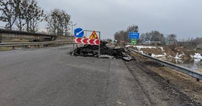 На Волыни частично обрушился мост во время ремонтных работ, есть пострадавшие (фото)