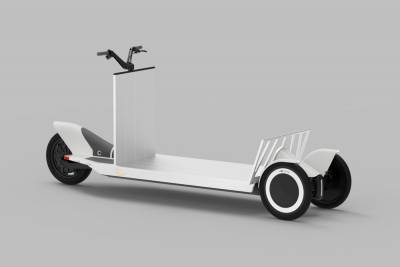 Polestar Re:Move — трехколесный грузовой электросамокат для служб курьерской доставки (грузоподъемность — 275 кг)