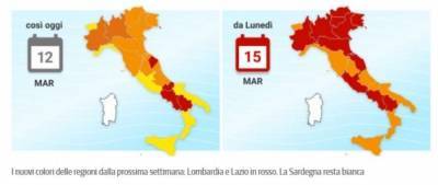 Половина Италии переходит в «красную» зону