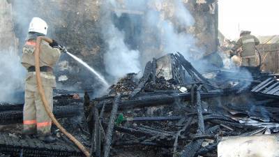 Два пенсионера погибли в результате пожара в доме в Забайкалье