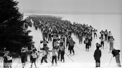 Праздник спорта и задора: "Минская лыжня" в архивных фотографиях БЕЛТА