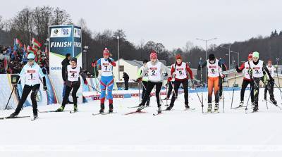 Команда профсоюзов Беларуси выиграла эстафету среди любительских команд на "Минской лыжне - 2021"