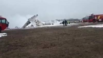 Самолет АН-26 потерпел крушение в районе аэропорта Алма-Аты