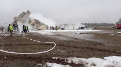Самолет Ан-26 упал в районе аэропорта Алматы