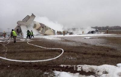 В Казахстане при посадке потерпел катастрофу Ан-26