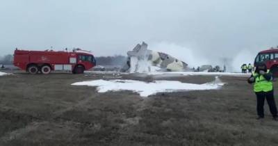 В Казахстане во время посадки разбился военный самолет Ан-26: есть погибшие