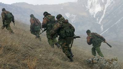 Разведподразделения ЮВО вышли на учения в горах Северной Осетии