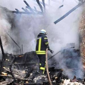 В Запорожской области горел частный дом. Фото
