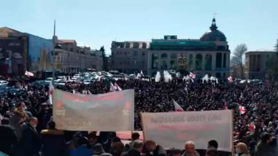 Новости на "России 24". В Кутаиси протестуют против строительства ГЭС