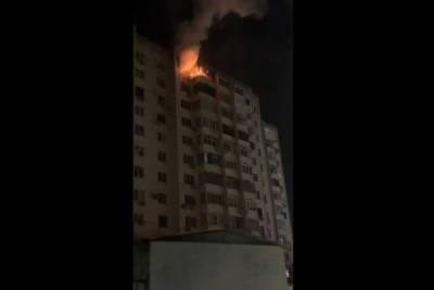 В Краснодаре загорелась квартира на Рождественской Набережной