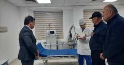 Глава Минздрава ознакомился с ходом ремонтных работ в Центральной больнице Яванского района