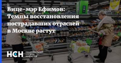 Вице-мэр Ефимов: Темпы восстановления пострадавших отраслей в Москве растут