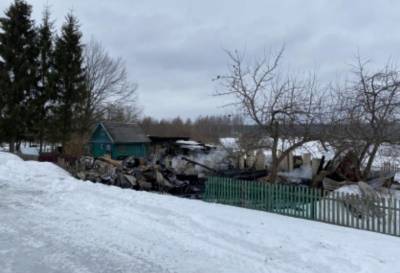 В деревне под Рамешками в Тверской области в сгоревшем доме нашли тело пенсионерки - afanasy.biz - Тверская обл. - район Рамешковский - Следственный Комитет