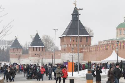 В Тульском кремле состоялся телемост с соотечественниками, живущими в других странах