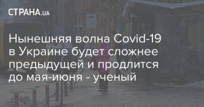 Нынешняя волна Covid-19 в Украине будет сложнее предыдущей и продлится до мая-июня - ученый