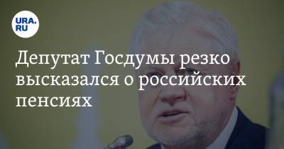 Депутат Госдумы резко высказался о российских пенсиях. «Уродливый мутант»