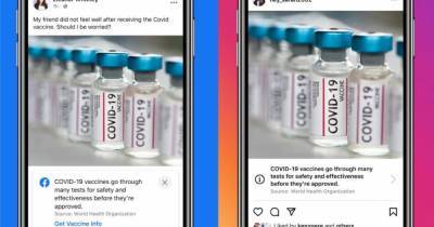 Facebook и Instagram начали помечать посты о вакцинах против COVID-19