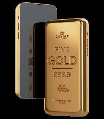 Российский бренд Caviar выпустил килограмм золота со встроенным iPhone 12 Pro