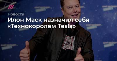 Илон Маск назначил себя «Технокоролем Tesla»