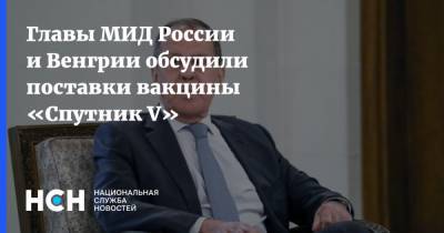 Главы МИД России и Венгрии обсудили поставки вакцины «Спутник V»
