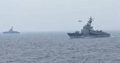 Корабли Балтфлота "Советск" и "Мытищи" отбили воздушную атаку условного противника