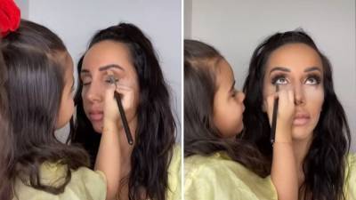 4-летняя девочка делает макияж, который вас удивит: интересное видео