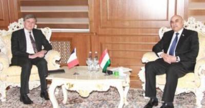Махмадтоир Зокирзода встретился с Послом Франции в Таджикистане Мишелем Тарраном